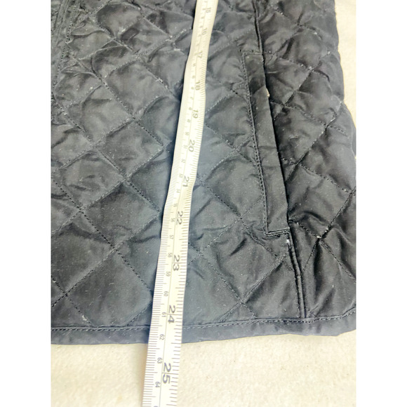 Eddie Bauer Womens Zip Quilted Goose Down Vest Winter Jacket Dark Blue Large - Picture 8 of 10